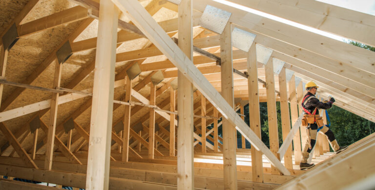 Wooden Roof Skeleton Frame of Building